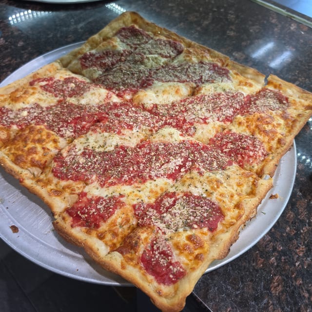 Large Sicilian Pizza.